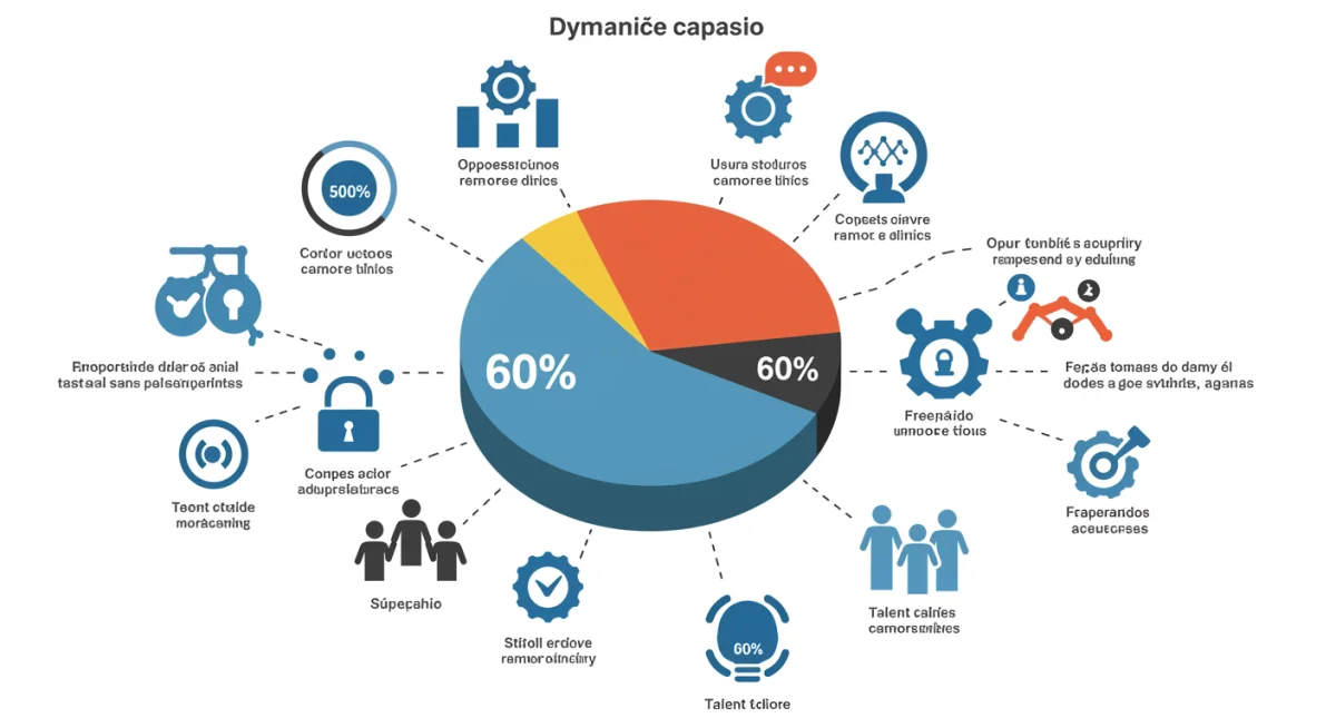 Infográfico ilustrando a adaptação de 60% das empresas brasileiras ao trabalho remoto, com desafios e oportunidades.