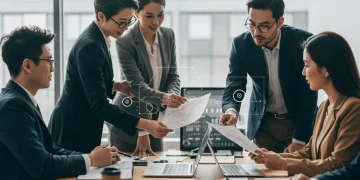 Profissionais de negócios discutindo estratégias para a atualização do Código de Defesa do Consumidor em 2025.