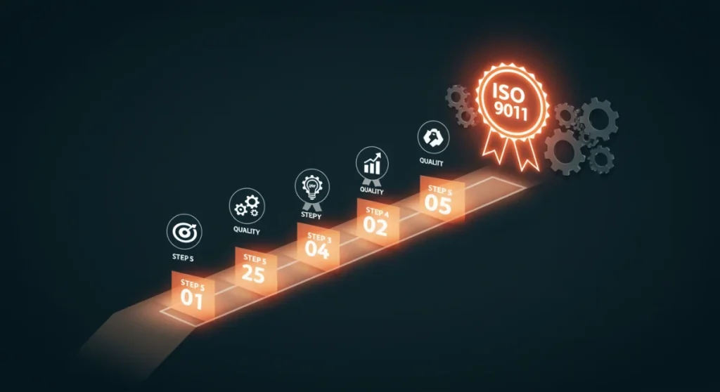 Certificação ISO 9001 em 2025: O roteiro completo em 6 passos