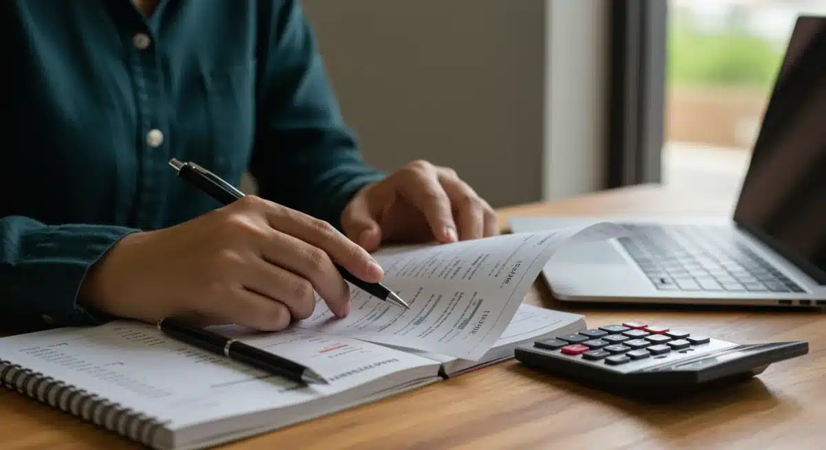 Pessoa organizando orçamento pessoal em laptop para lidar com a inflação